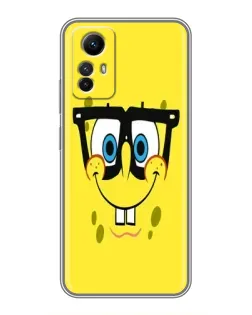Чохол для Xiaomi Redmi Note 12s з картинкою «Мінімалістичний Спанч Боб»