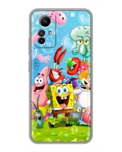 Чохол для Xiaomi Redmi Note 12s з картинкою «Губка Боб та друзі»