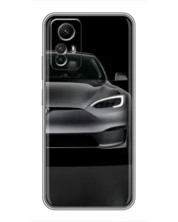 Чехол для Xiaomi Redmi Note 12s с картинкой «Tesla Model S Look»