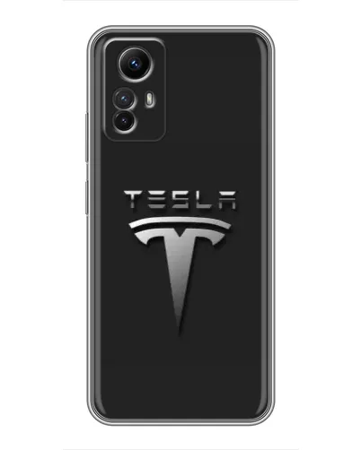 Чехол для Xiaomi Redmi Note 12s с картинкой «Стальной логотип Tesla» Чехол для Xiaomi Redmi Note 12s с картинкой «Стальной логотип Tesla»