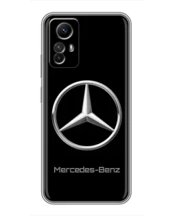 Чехол для Xiaomi Redmi Note 12s с картинкой «Mercedes Silver Logo»