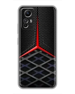 Чехол для Xiaomi Redmi Note 12s с картинкой «Mercedes Carbon Grid»