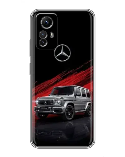 Чехол для Xiaomi Redmi Note 12s с картинкой «Mercedes G-Class красный»