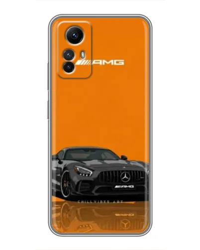 Чехол для Xiaomi Redmi Note 12s с картинкой «Оранжевый Mercedes AMG»