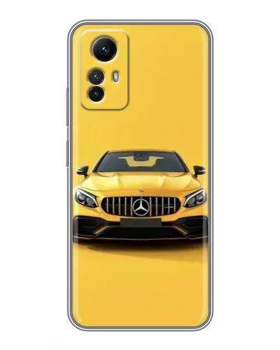 Чехол для Xiaomi Redmi Note 12s с картинкой «Желтый Mercedes GT»