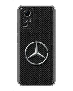 Чохол для Xiaomi Redmi Note 12s з картинкою «Карбоновий Mercedes стиль»