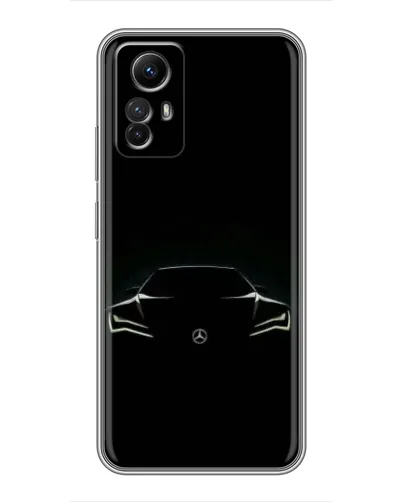 Чохол для Xiaomi Redmi Note 12s з картинкою «Mercedes — силует авто» Чохол для Xiaomi Redmi Note 12s з картинкою «Mercedes — силует авто»