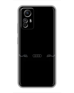 Чехол для Xiaomi Redmi Note 12s с картинкой «Audi — световой подпись»