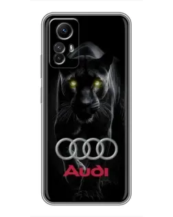 Чехол для Xiaomi Redmi Note 12s с картинкой «Пантера и Audi»