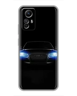 Чехол для Xiaomi Redmi Note 12s с картинкой «Audi в неоне»