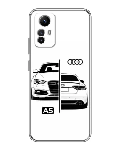 Чехол для Xiaomi Redmi Note 12s с картинкой «Audi — контрастный дизайн» Чехол для Xiaomi Redmi Note 12s с картинкой «Audi — контрастный дизайн»