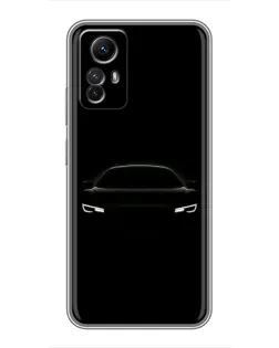 Чехол для Xiaomi Redmi Note 12s с картинкой «Взгляд Audi в темноте»