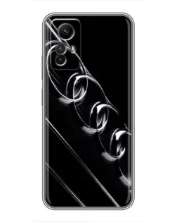 Чехол для Xiaomi Redmi Note 12s с картинкой «Audi — абстрактные кольца»