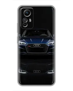Чехол для Xiaomi Redmi Note 12s с картинкой «Audi — ночное отражение»