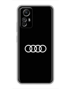 Чехол для Xiaomi Redmi Note 12s с картинкой «Audi White Logo»