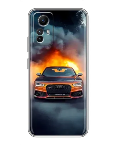 Чехол для Xiaomi Redmi Note 12s с картинкой «Audi в огненном дыму» Чехол для Xiaomi Redmi Note 12s с картинкой «Audi в огненном дыму»