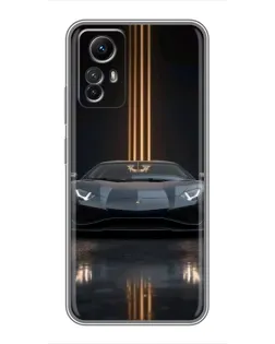 Чохол для Xiaomi Redmi Note 12s з картинкою «Lamborghini золоті лінії» Чохол для Xiaomi Redmi Note 12s з картинкою «Lamborghini золоті лінії»