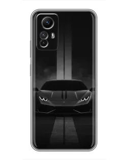 Чехол для Xiaomi Redmi Note 12s с картинкой «Lamborghini симметрия дорог»
