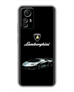 Чехол для Xiaomi Redmi Note 12s с картинкой «Логотип Lamborghini классика»