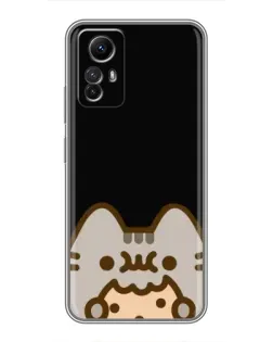 Чехол для Xiaomi Redmi Note 12s с картинкой «Пушин на черном»
