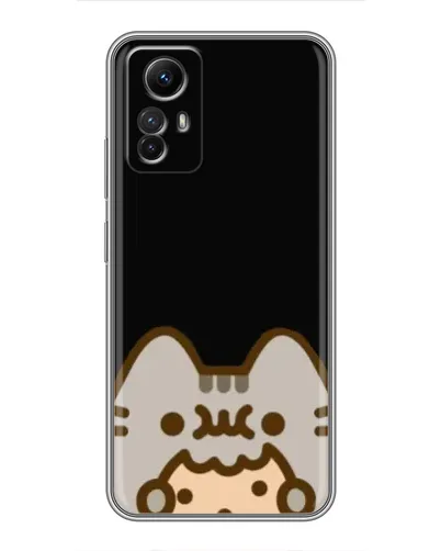 Чехол для Xiaomi Redmi Note 12s с картинкой «Пушин на черном»