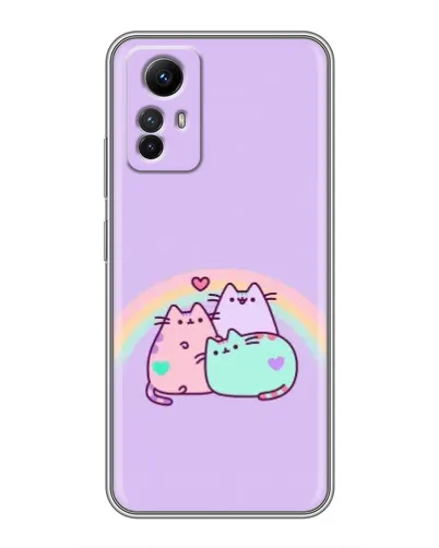 Чехол для Xiaomi Redmi Note 12s с картинкой «Радужные Пушины»