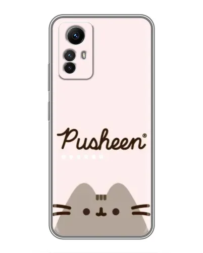 Чехол для Xiaomi Redmi Note 12s с картинкой «Pusheen логотип»