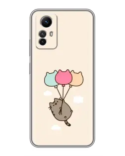 Чехол для Xiaomi Redmi Note 12s с картинкой «Пушин на шариках»