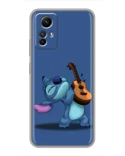 Чехол для Xiaomi Redmi Note 12s с картинкой «Стич с укулеле»