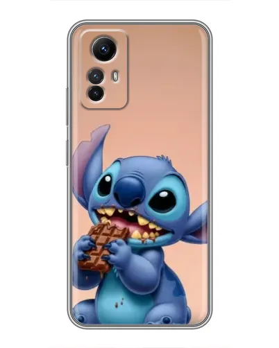 Чехол для Xiaomi Redmi Note 12s с картинкой «Стич ест шоколад»