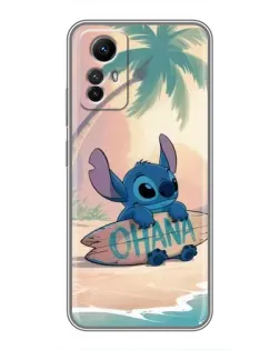 Чехол для Xiaomi Redmi Note 12s с картинкой «Стич на серфе»