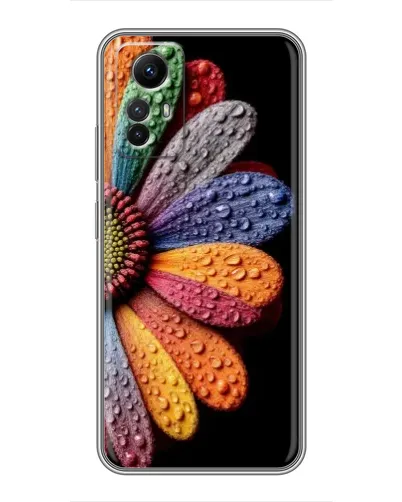 Чехол для Xiaomi Redmi Note 12s с картинкой «Радужный цветок»