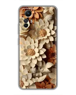 Чохол для Xiaomi Redmi Note 12s з картинкою «Бежевий флористичний декор» Чохол для Xiaomi Redmi Note 12s з картинкою «Бежевий флористичний декор»