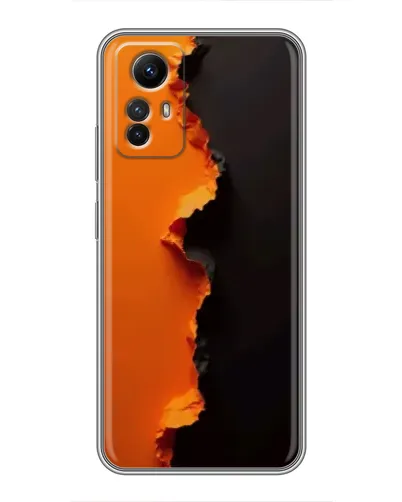 Чехол для Xiaomi Redmi Note 12s с картинкой «Оранжевый разлом» Чехол для Xiaomi Redmi Note 12s с картинкой «Оранжевый разлом»