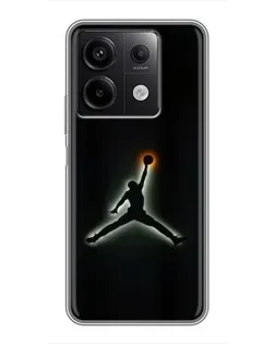 Чехол для Xiaomi Redmi Note 13 (5G) с картинкой «Jordan Gradient Logo» Чехол для Xiaomi Redmi Note 13 (5G) с картинкой «Jordan Gradient Logo»