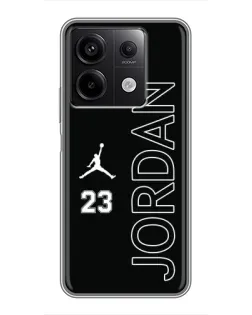 Чехол для Xiaomi Redmi Note 13 (5G) с картинкой «Jordan Vertical»