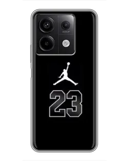 Чехол для Xiaomi Redmi Note 13 (5G) с картинкой «Jordan Flight 23»