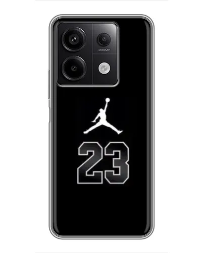 Чехол для Xiaomi Redmi Note 13 (5G) с картинкой «Jordan Flight 23» Чехол для Xiaomi Redmi Note 13 (5G) с картинкой «Jordan Flight 23»