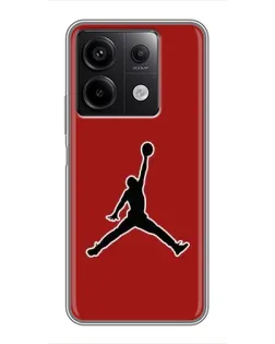 Чехол для Xiaomi Redmi Note 13 (5G) с картинкой «Jordan Red Back»