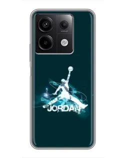 Чехол для Xiaomi Redmi Note 13 (5G) с картинкой «Jordan Blue Fire»