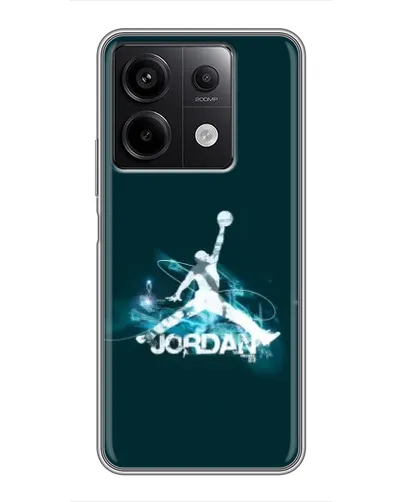 Чехол для Xiaomi Redmi Note 13 (5G) с картинкой «Jordan Blue Fire» Чехол для Xiaomi Redmi Note 13 (5G) с картинкой «Jordan Blue Fire»