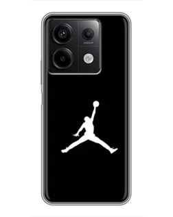 Чехол для Xiaomi Redmi Note 13 (5G) с картинкой «Jordan Silhouette»