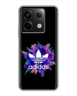 Чехол для Xiaomi Redmi Note 13 (5G) с картинкой «Взрыв красок Adidas»