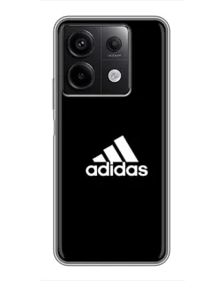 Чехол для Xiaomi Redmi Note 13 (5G) с картинкой «Черная классика Adidas»