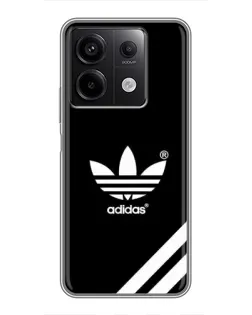 Чехол для Xiaomi Redmi Note 13 (5G) с картинкой «Adidas с диагональными полосами»