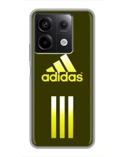 Чехол для Xiaomi Redmi Note 13 (5G) с картинкой «Оливковый градиент Adidas»