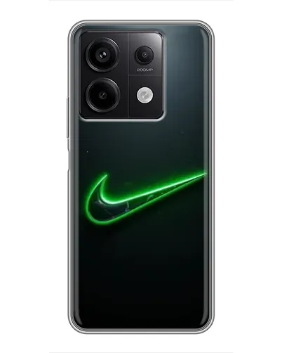 Чехол для Xiaomi Redmi Note 13 (5G) с картинкой «Неоновый контур Nike»