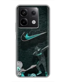 Чехол для Xiaomi Redmi Note 13 (5G) с картинкой «Спортивный арт Nike» Чехол для Xiaomi Redmi Note 13 (5G) с картинкой «Спортивный арт Nike»