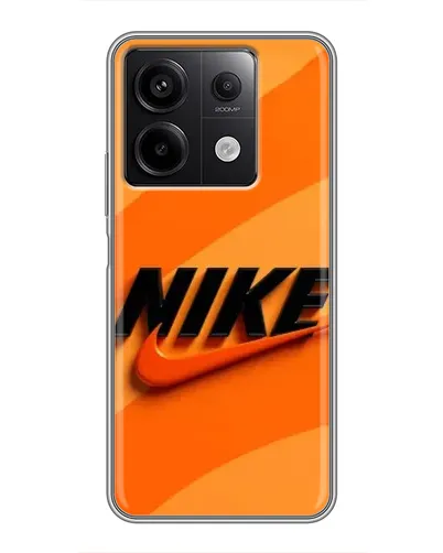Чехол для Xiaomi Redmi Note 13 (5G) с картинкой «Оранжевый драйв Nike»
