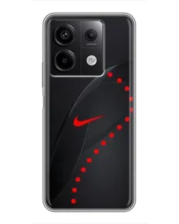 Чехол для Xiaomi Redmi Note 13 (5G) с картинкой «Абстрактный дизайн Nike»